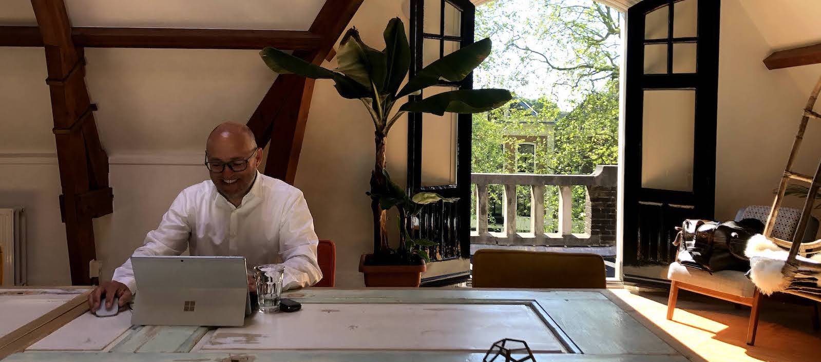 man in office